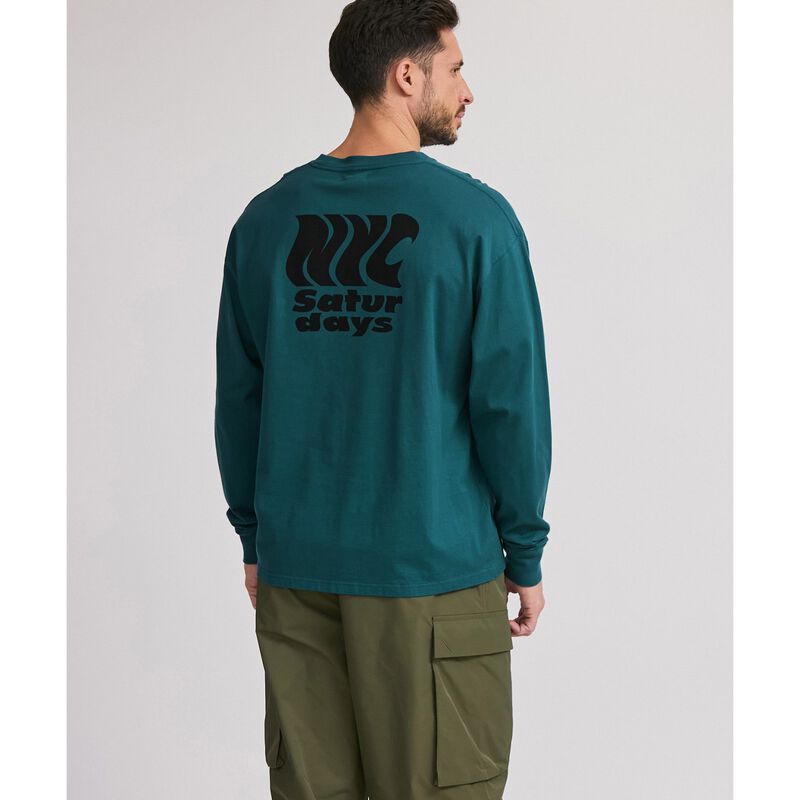 Saturdays NYC Wavy Saturdays L/S Tee image number 1